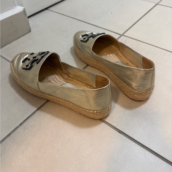 Tory Burch Gold Espadrilles - Picture 2 of 3